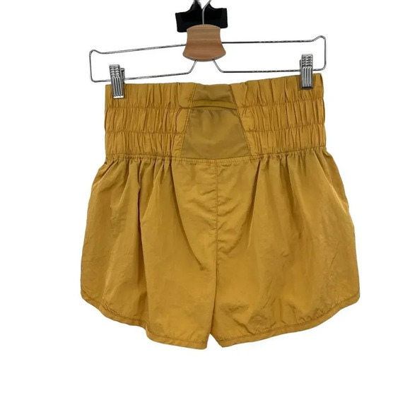 Free People The Way Home Shorts Varsity Gold Yellow Size Medium - Picture 5 of 9